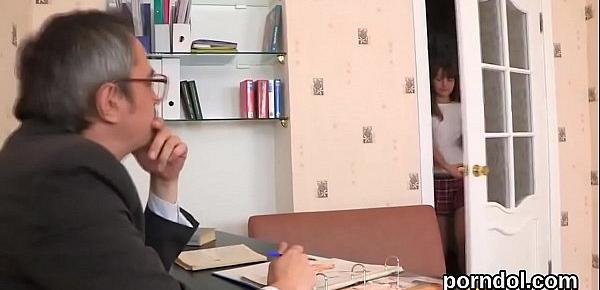  Lovely bookworm is teased and nailed by her older schoolteacher